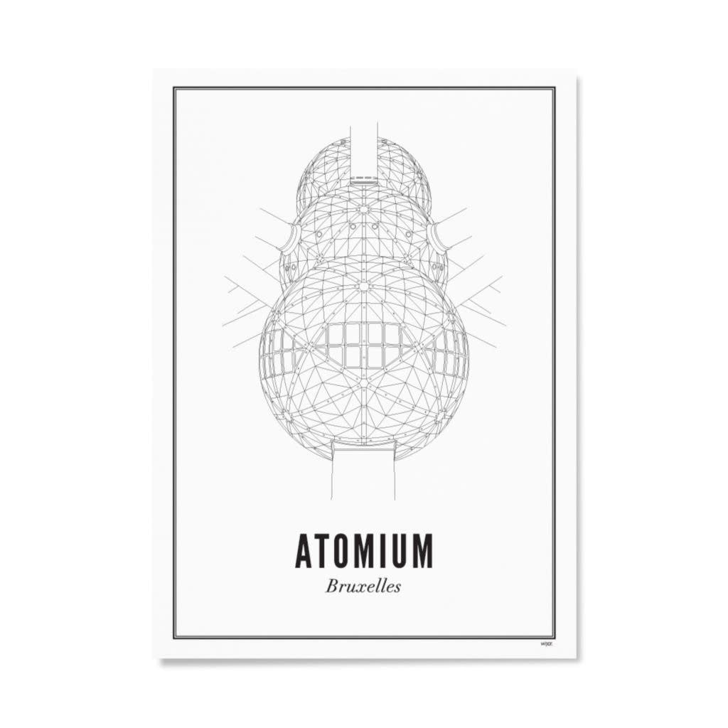 Affiche Bruxelles Atomium