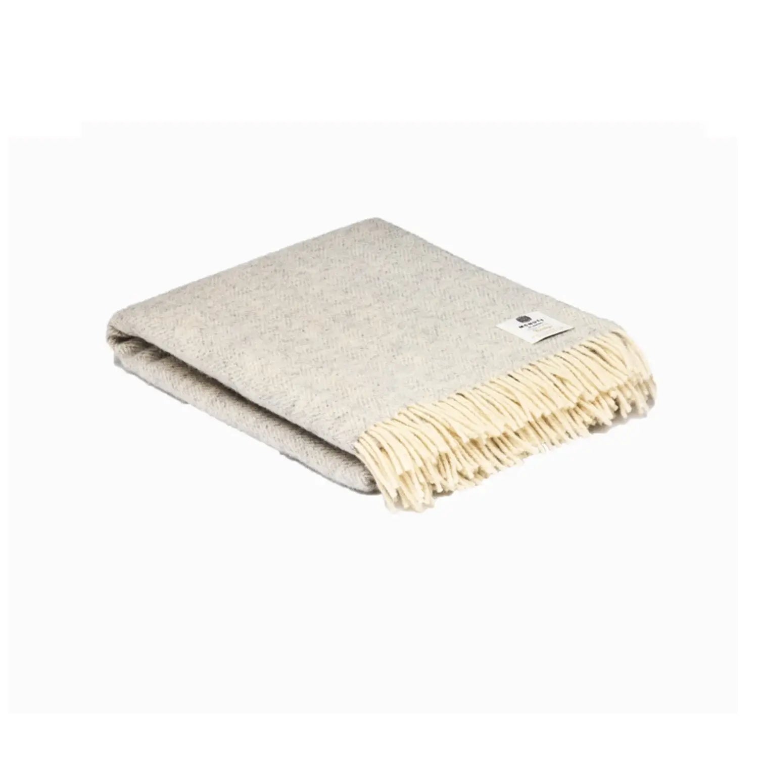 Heritage Grey Cloud Wool Throw 