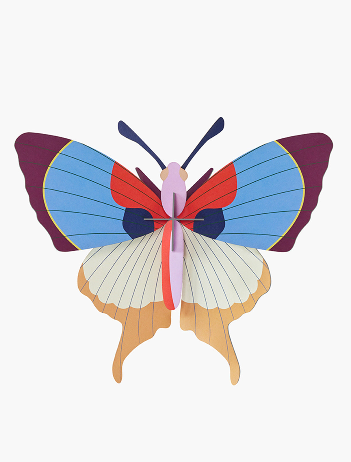 Plum Fringe Butterfly Wandhanger