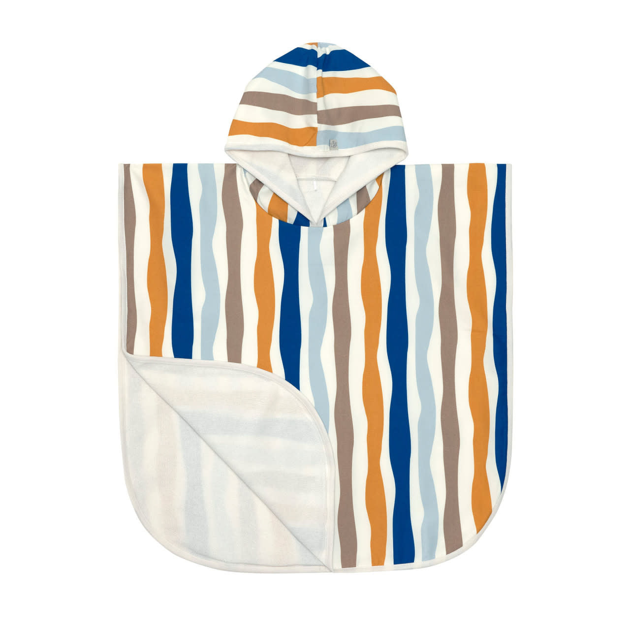 Poncho de Plage anti UV -  Vague Bleu Nature