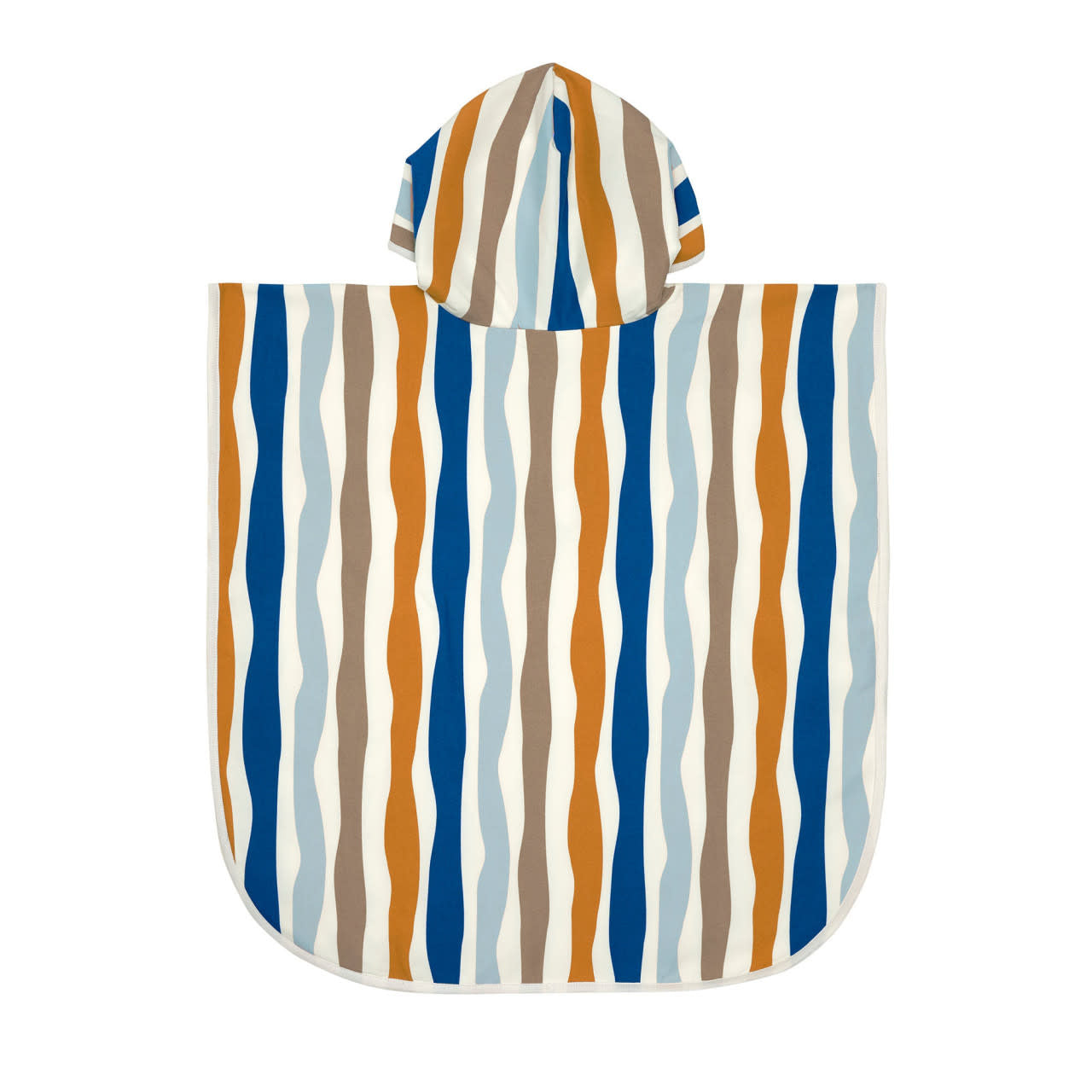 Poncho de Plage anti UV -  Vague Bleu Nature