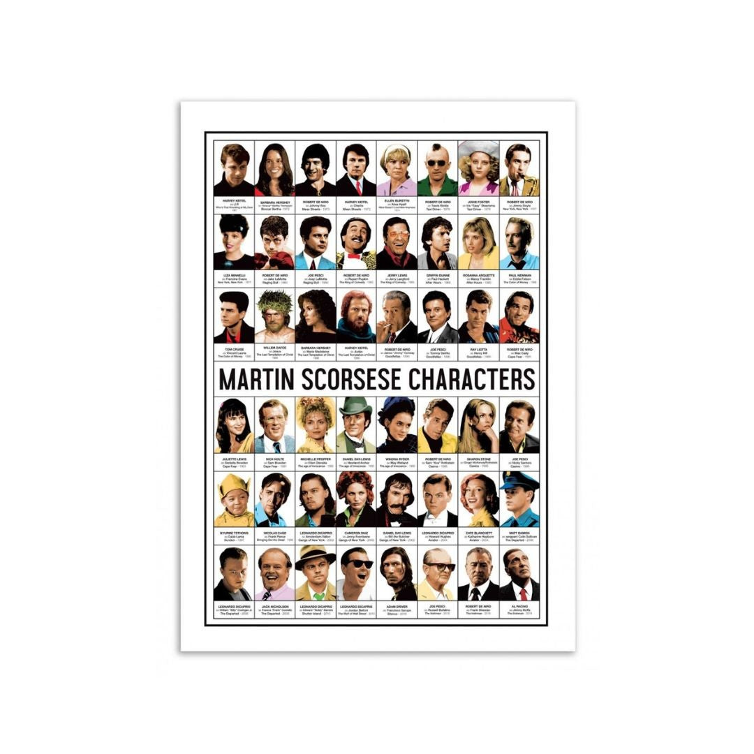 Poster Bourdereau Martin Scorsese Characters 