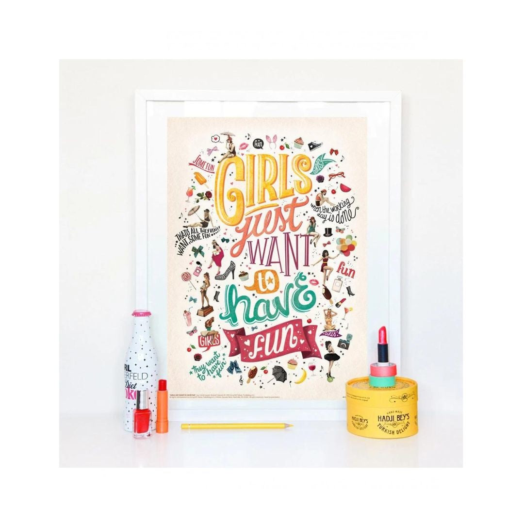 Girls just wanna have fun poster