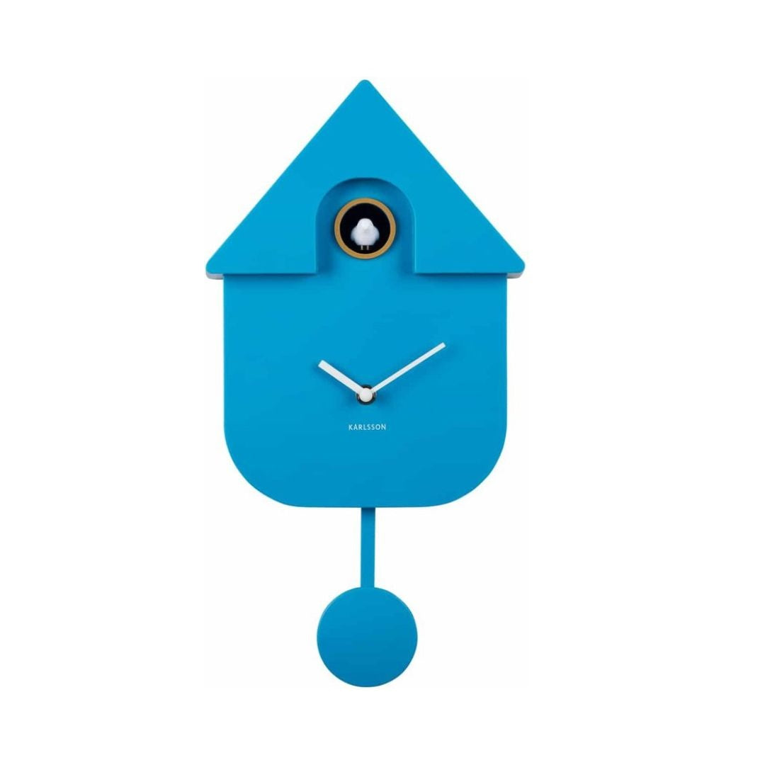 Cuckoo Clock - bright Blue - Present time