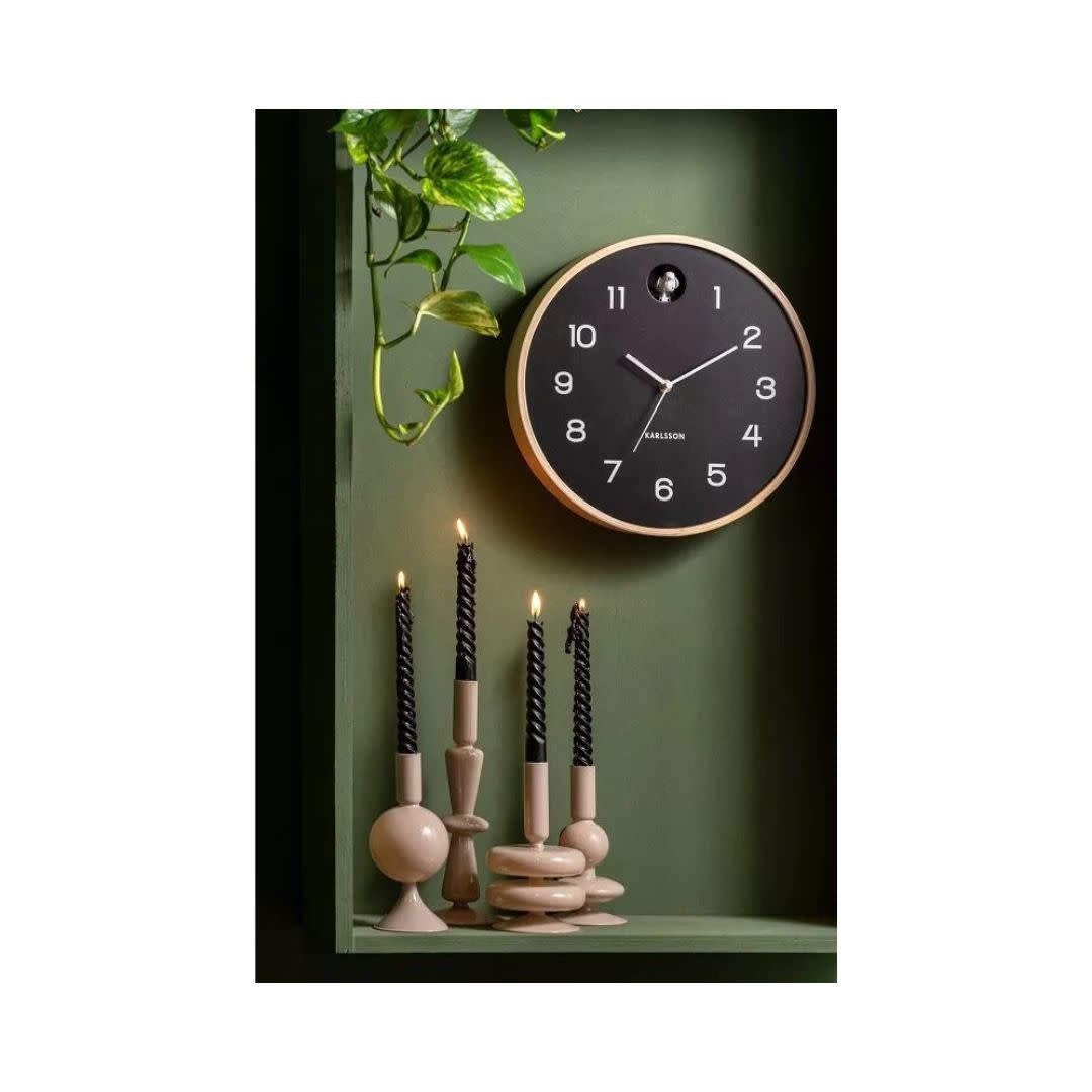 Cuckoo clock natural - black