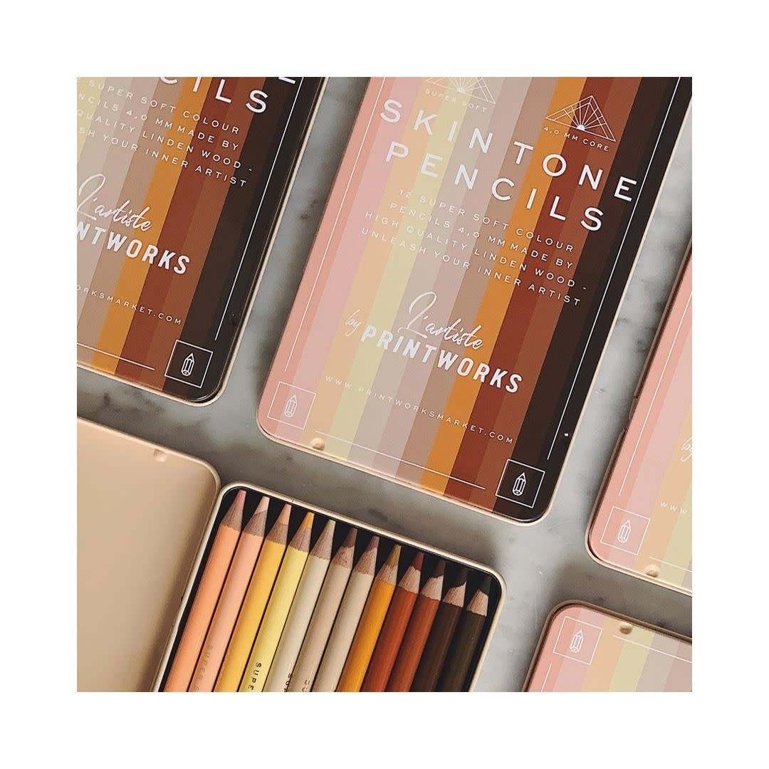 12 Skin Tone Pencils