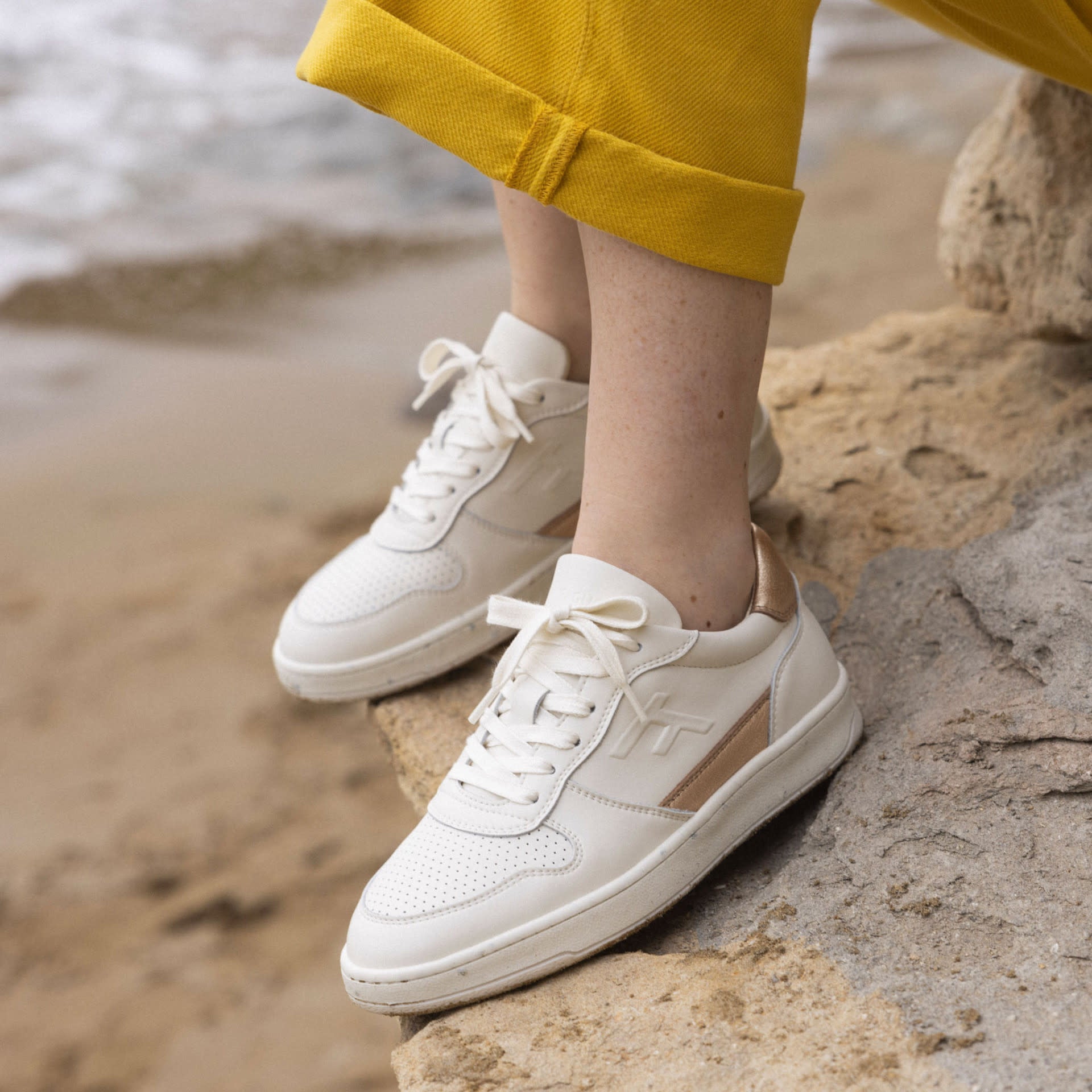 Alder sneakers White Gold leather