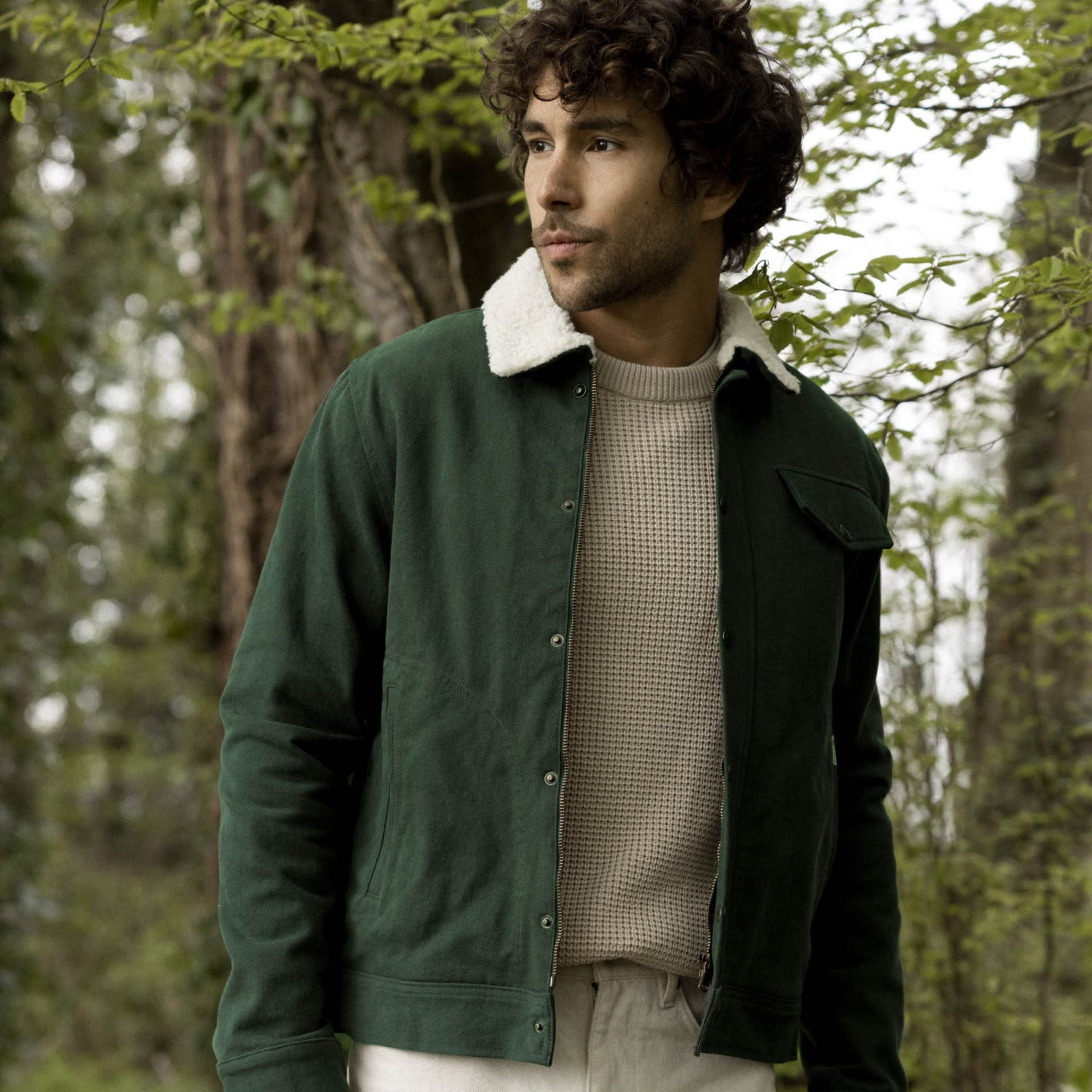 Blouson Seillon Vert Foncé