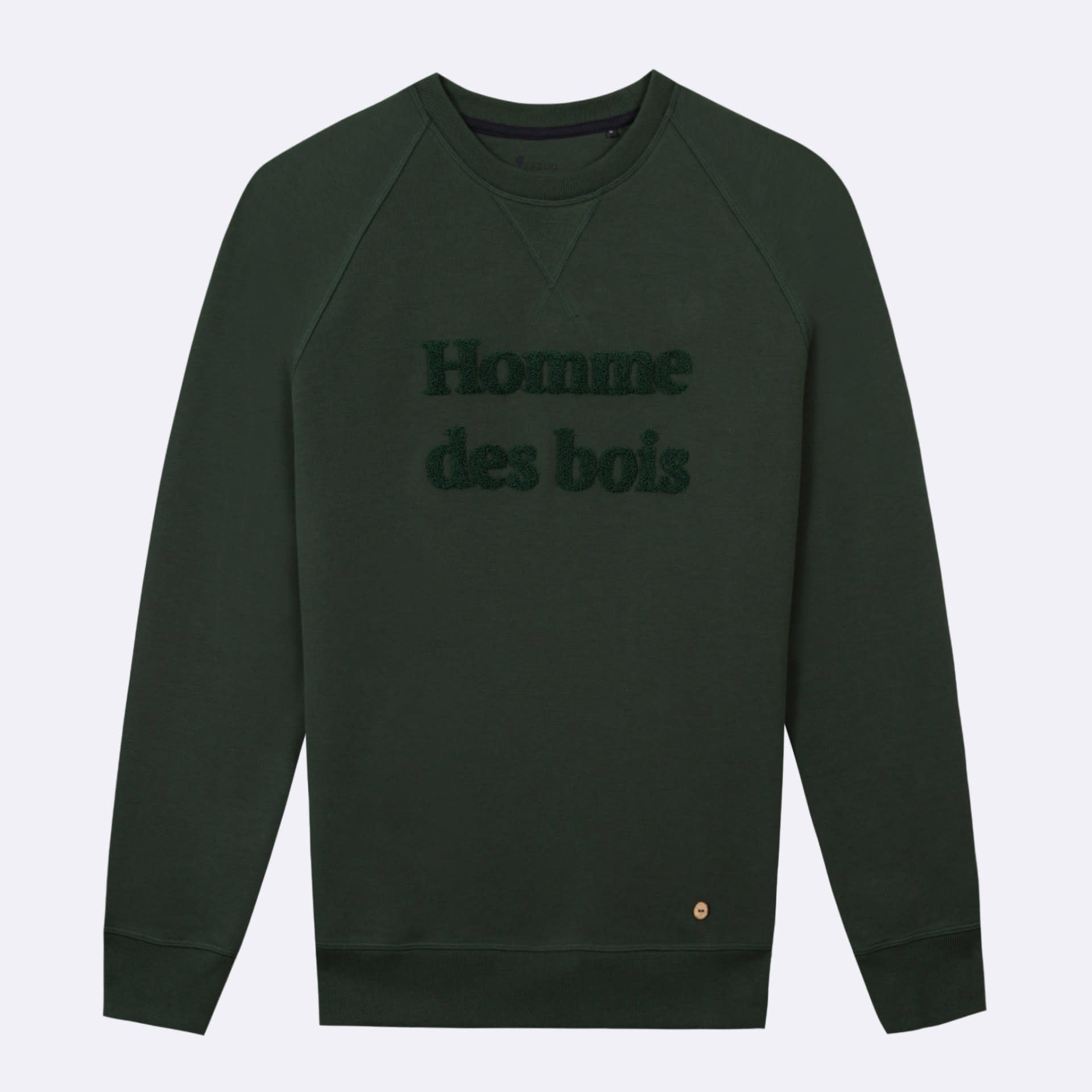 Sweat Shirt Darney Homme des Bois Col Rond Vert foncé