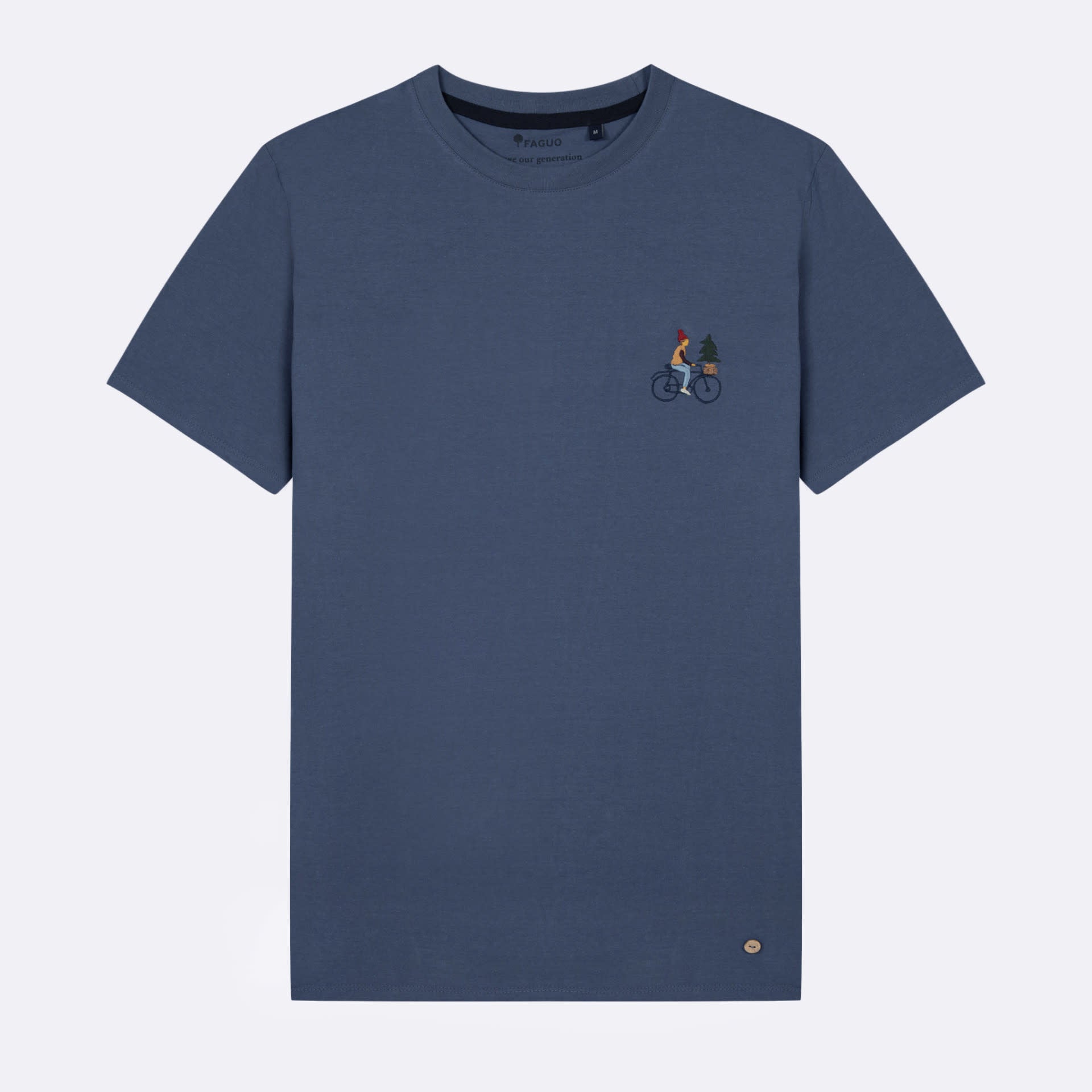 T-shirt Arcy Vélo Sapin Bleu