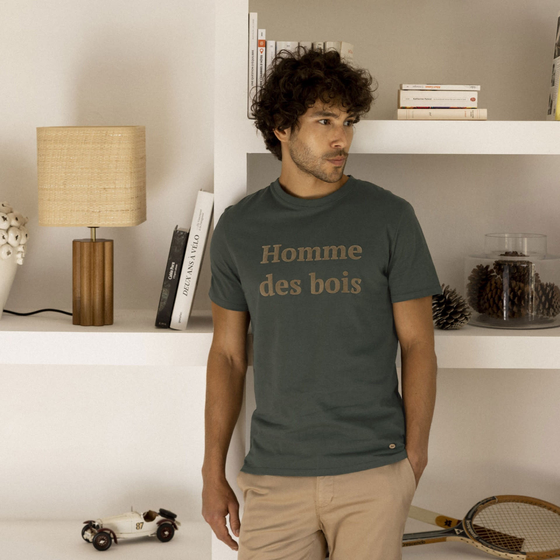 Arcy Donkergroen Boswachter T-shirt 