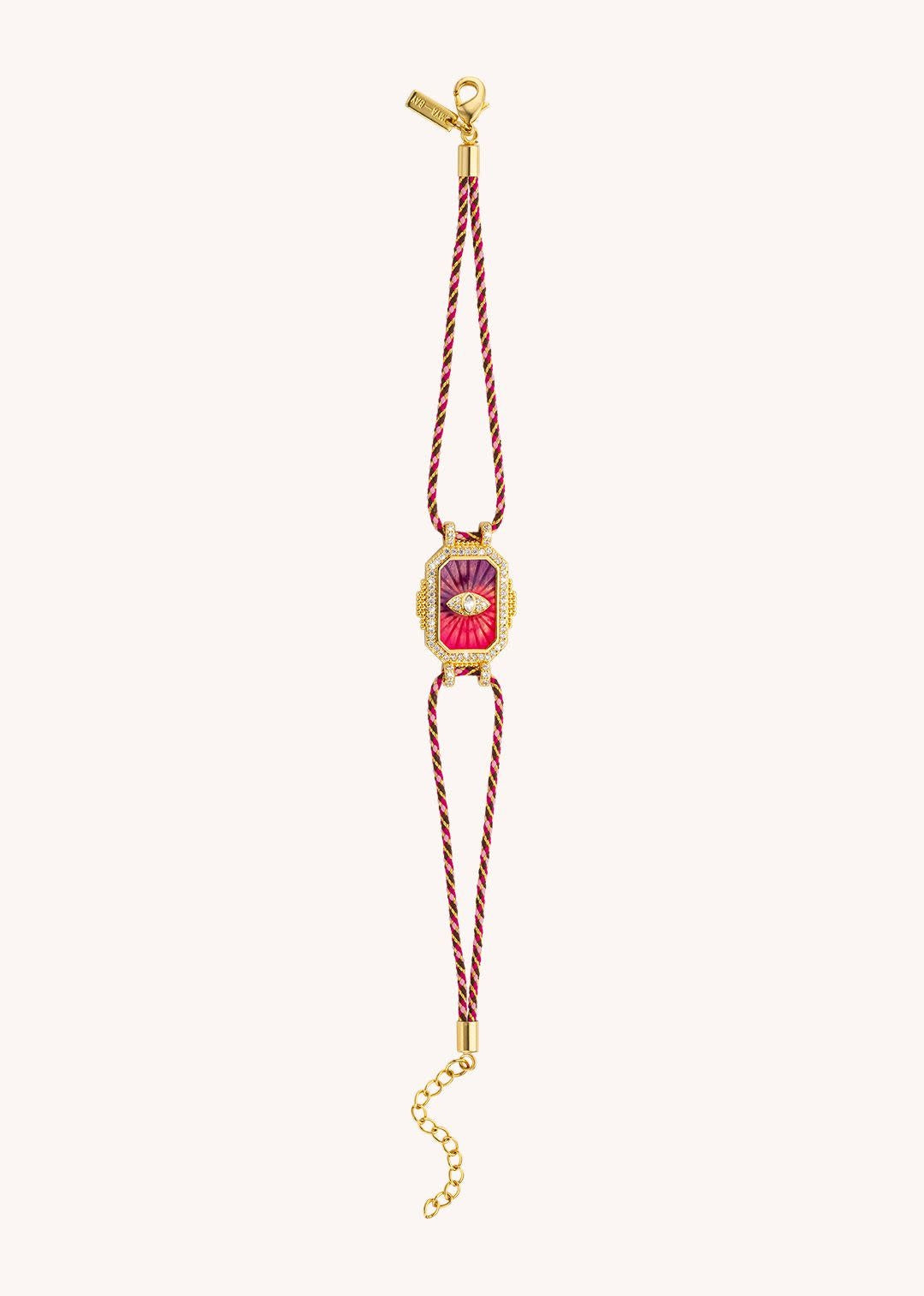 Boheme Oog Roze armband 