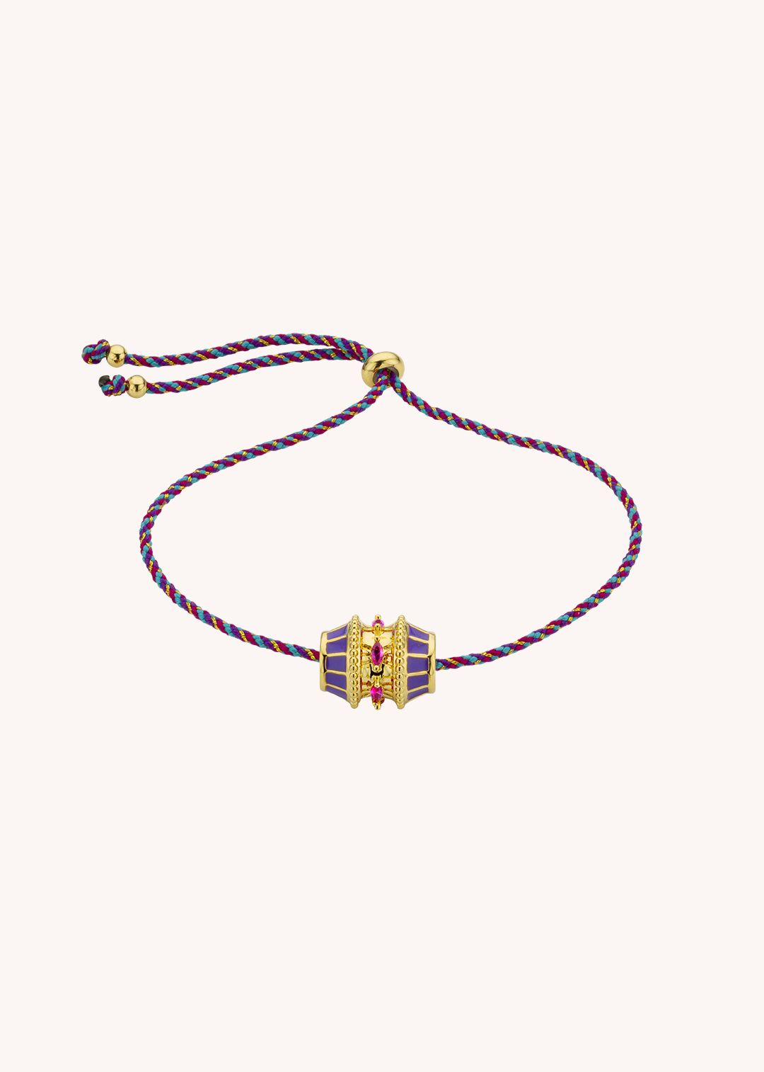 Paarse talisman armband 