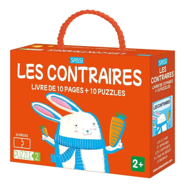 Coffrets Puzzles 2 pièces : Les contraires