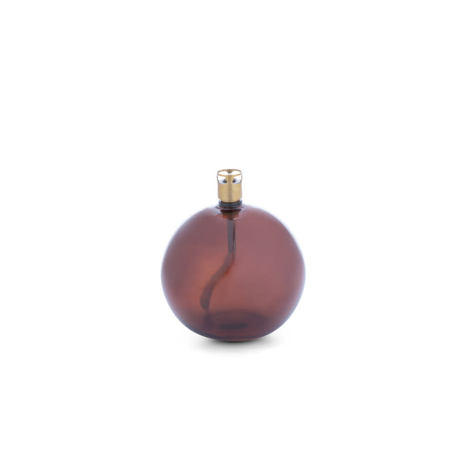 Ball Oil Lamp - Cognac Brass 