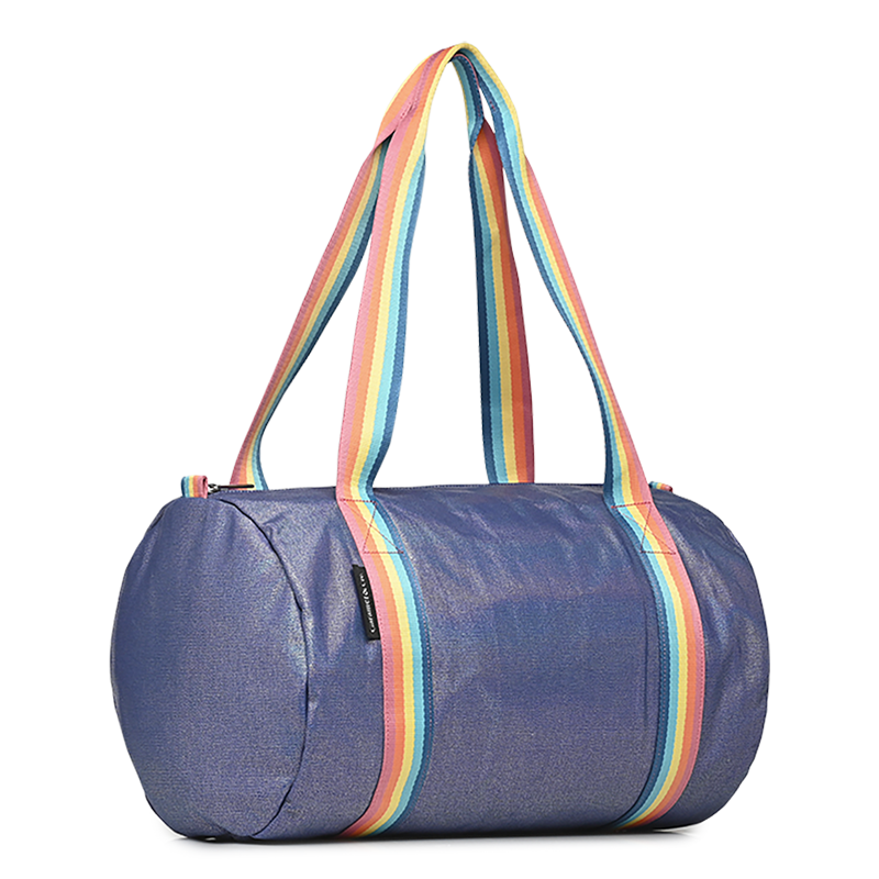 Iridescent Navy Duffle Bag