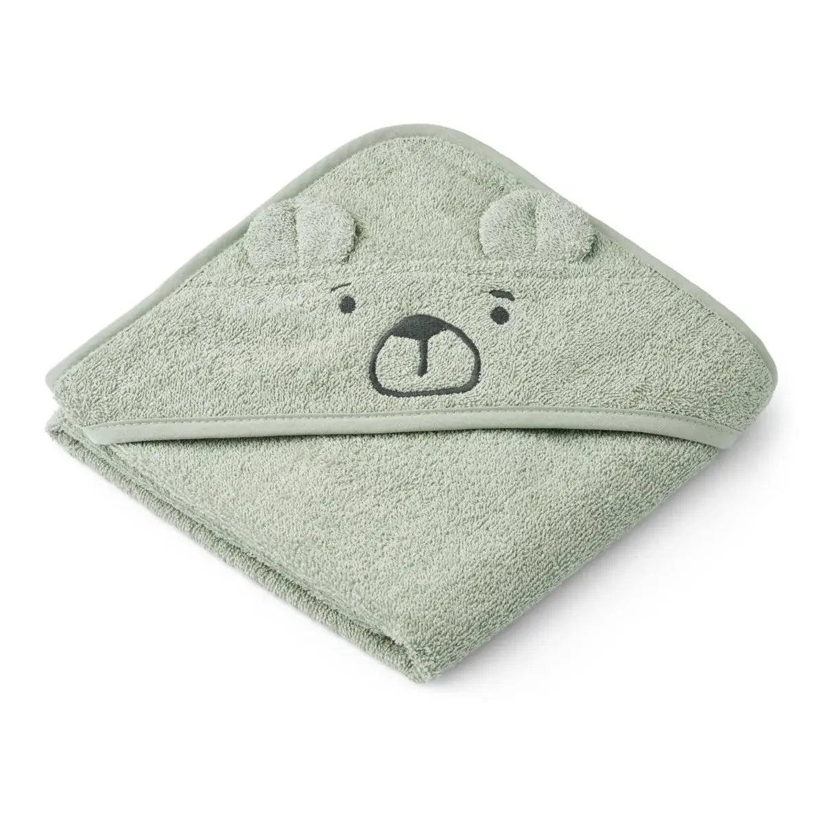 Albert Bear Bath Cape - Dove Blue