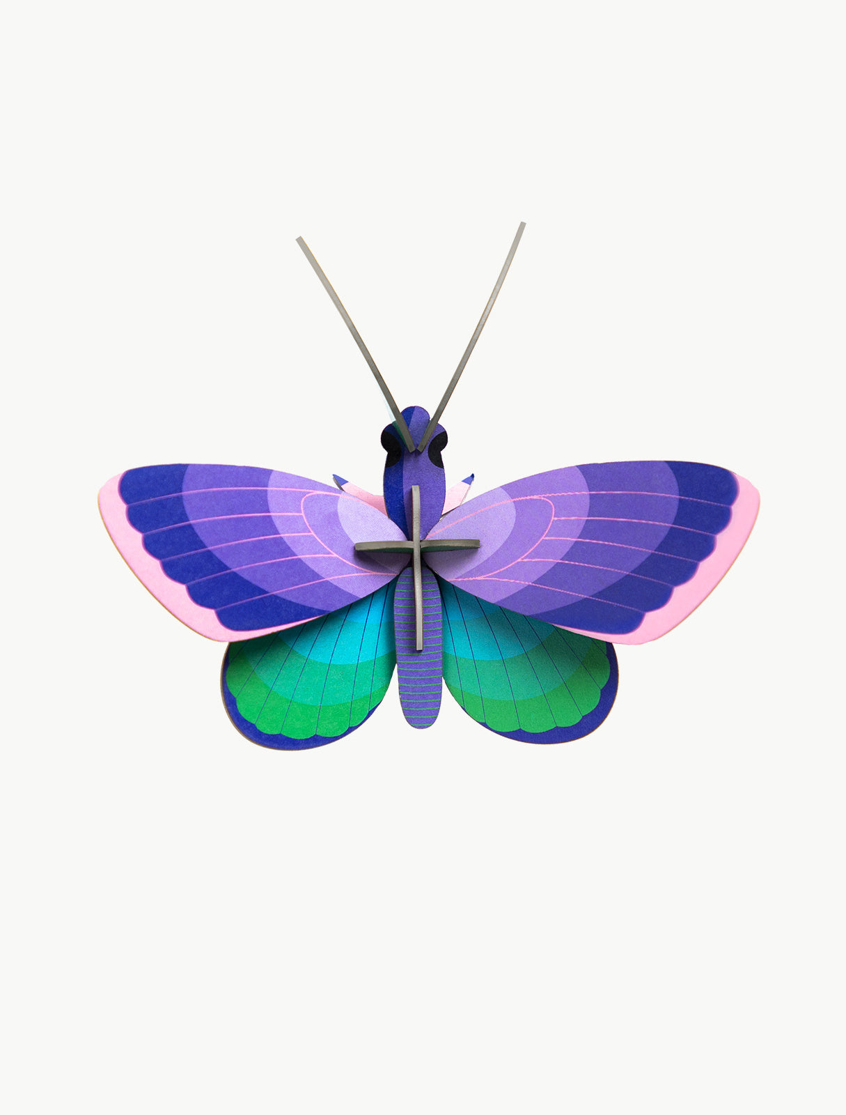 Copper Blauwe Vlinder Muurdecoratie