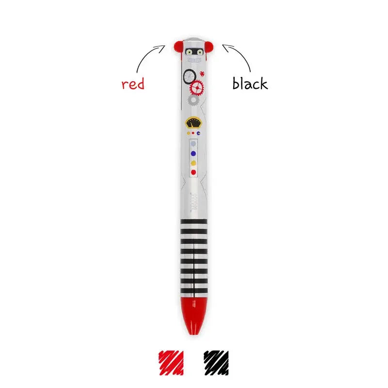 Stylo 2 couleurs Click&Clack Robot