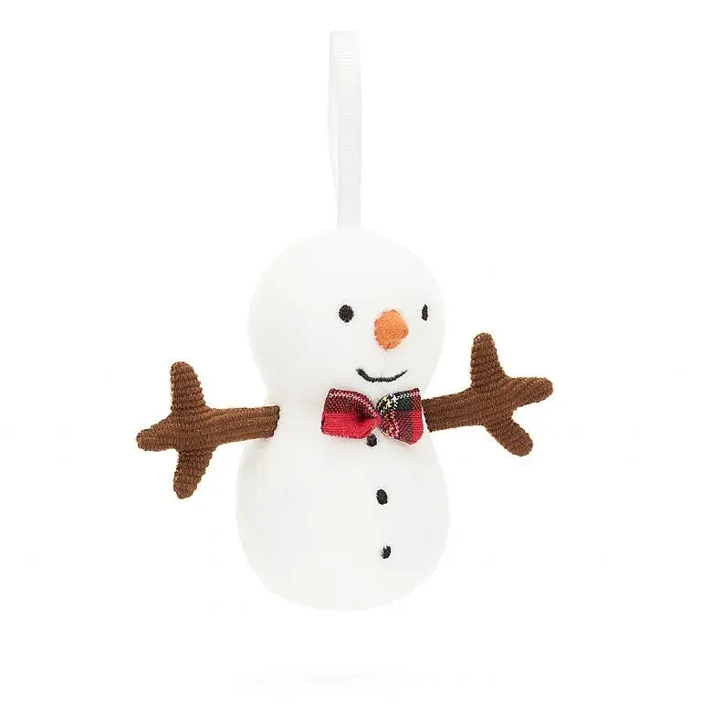 Suspension en Peluche Bonhomme de Neige