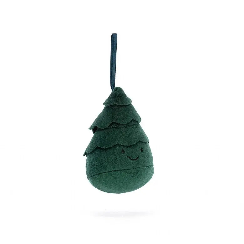 Plush Christmas tree hanging decoration 