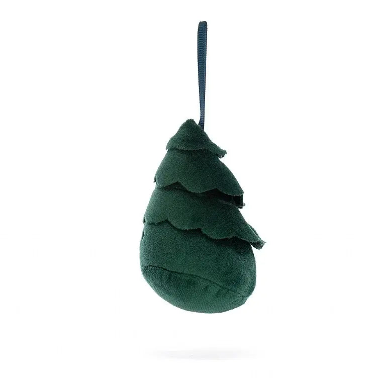 Plush Christmas tree hanging decoration 