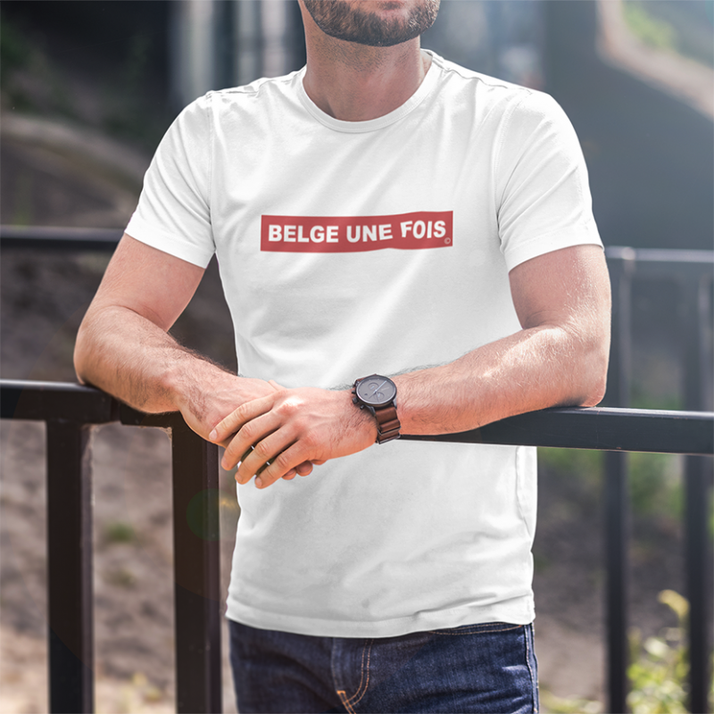 T-shirt Belge Une Fois Rouge