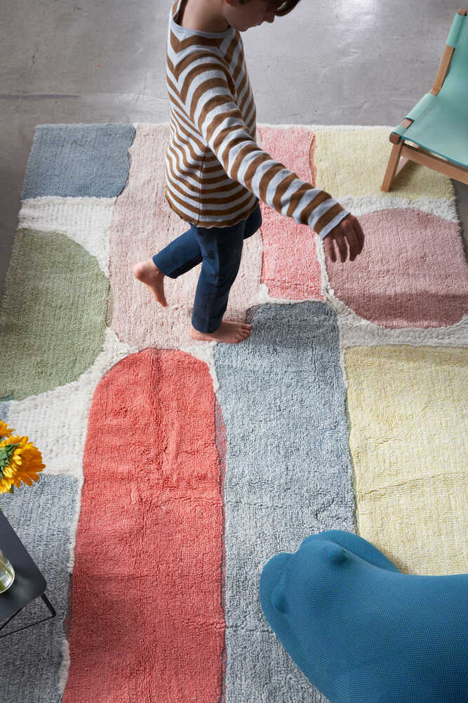 Woolable Abstract washable rug