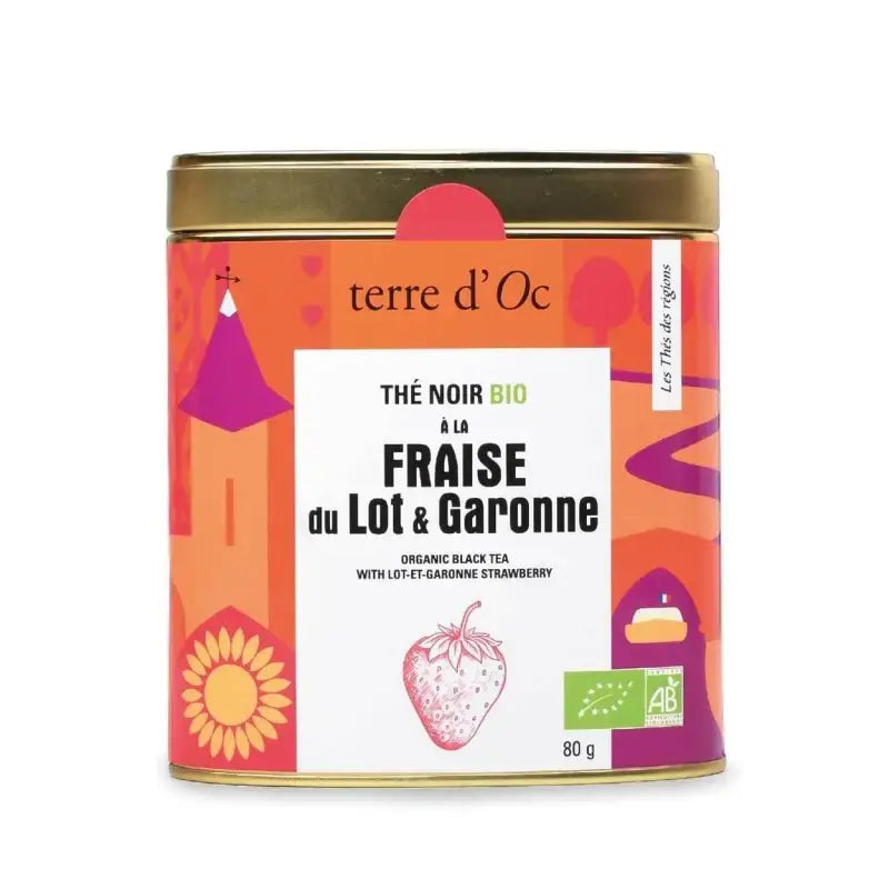 Regional Organic Black Tea - Strawberry from Lot & Garonne 