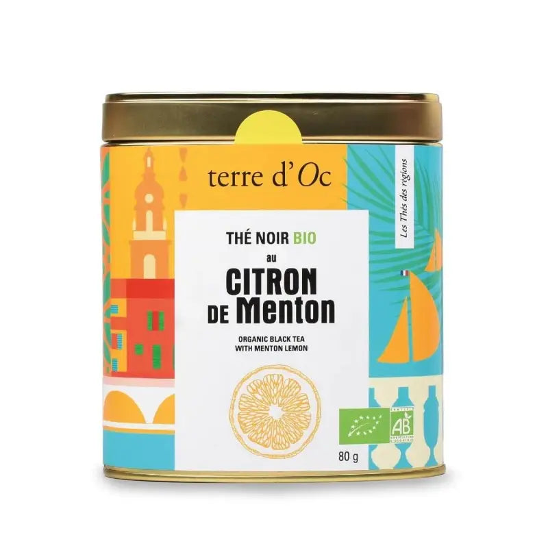 Thé Noir Citron 80g -thé des régions