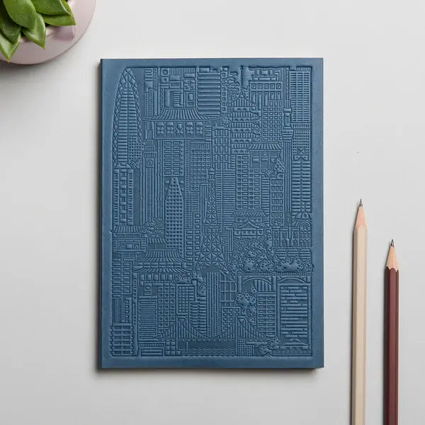 Carnet en relief - Tokyo - Bleu