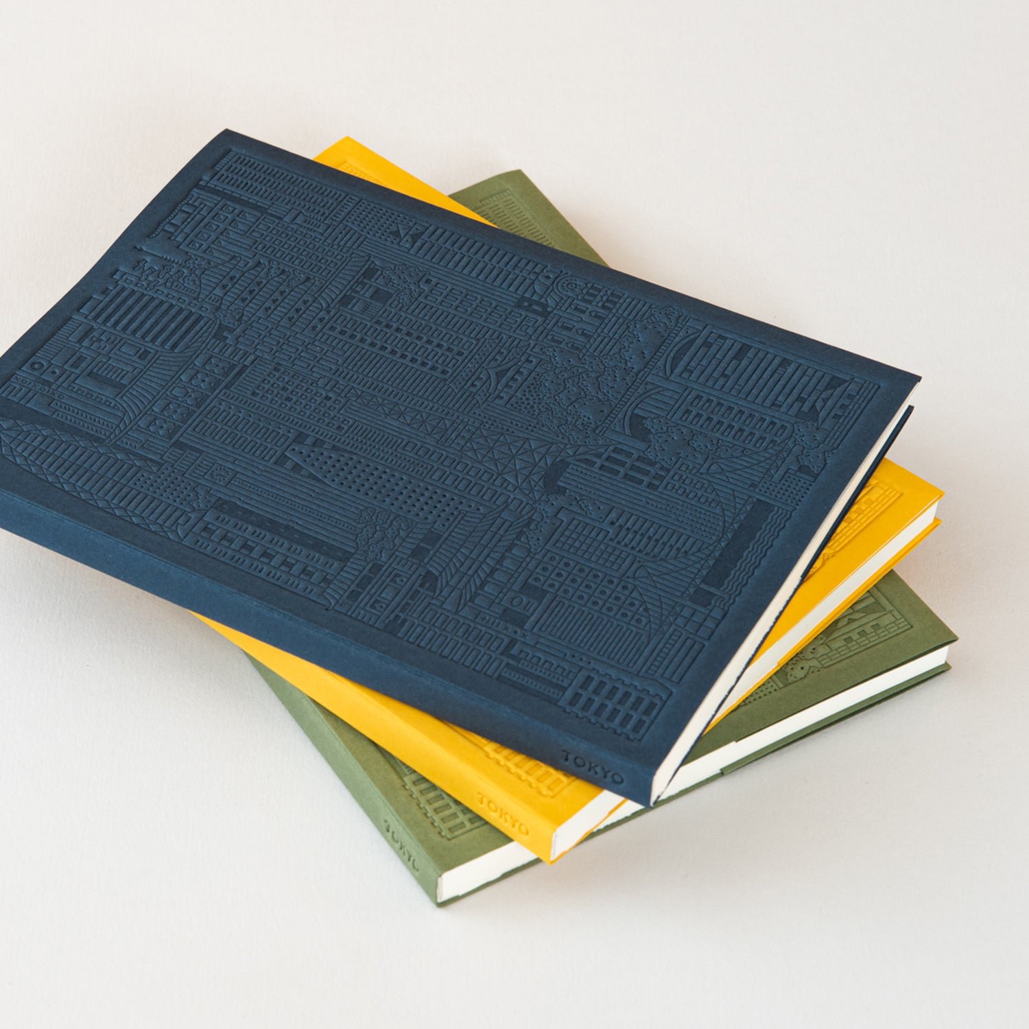 Debossed Notebook - Tokyo - Blue 