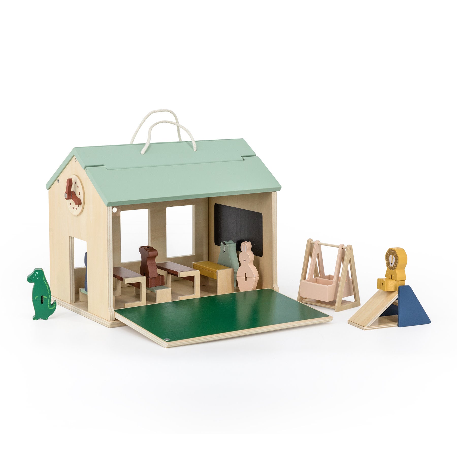 École en bois avec accessoires