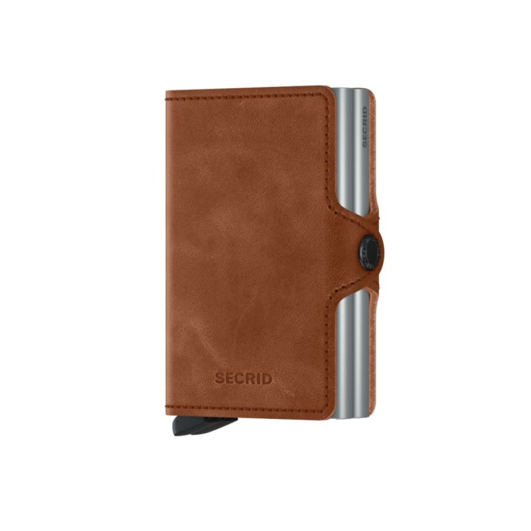 Portefeuille Twinwallet - Vintage Cognac