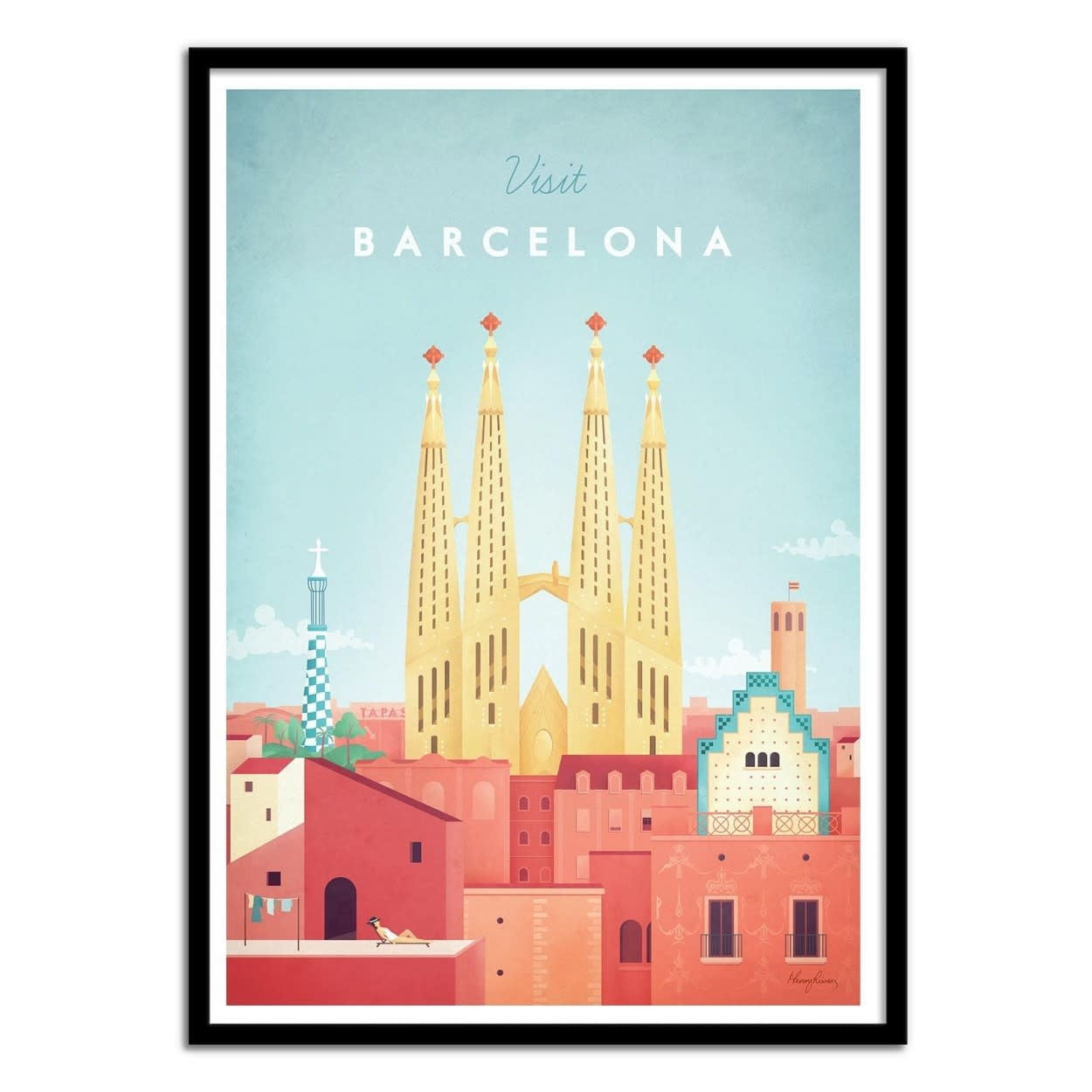 Visit Barcelona Poster