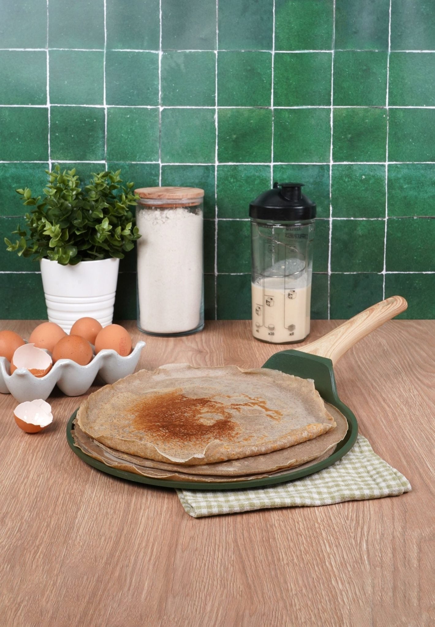 Fern Flat Frying Pan & Crepe Maker 28cm 