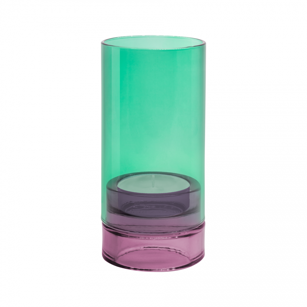 Glass Lantern - Lys Aqua 