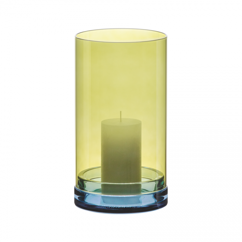 Large Glass Lantern - Lucius Lime 