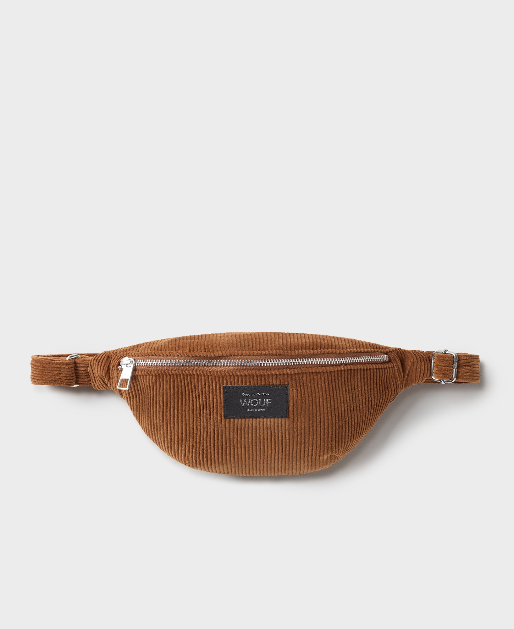 Sac Banane Velours Côtelé Caramel