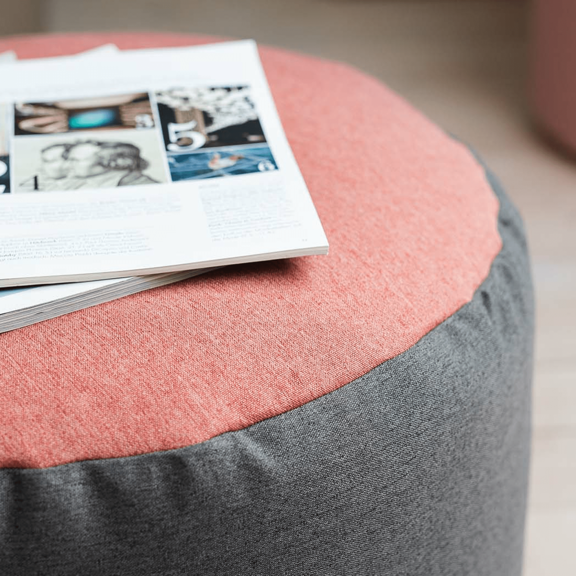 Pouf en Coton Tissé - PoufPouf Stone