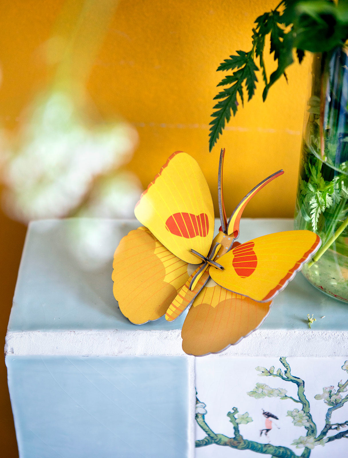 Décoration Murale Papillon Jaune